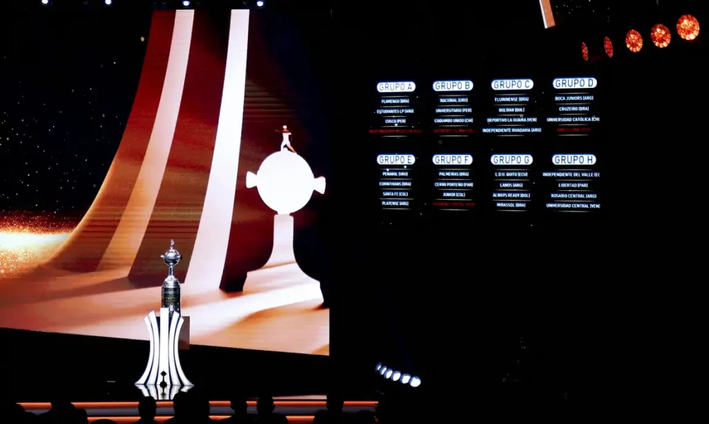 Conmebol sorteia grupos da Copa Libertadores 2026